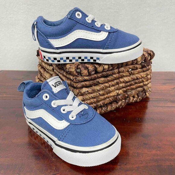 Vans Slip-On Low Top Skate Shoes / Sneakers in Blue Toddler Size 5 - Picture 1 of 13